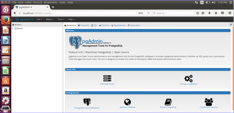 pgadmin 4 create new user