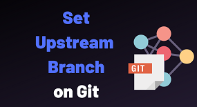 set upstream branch git