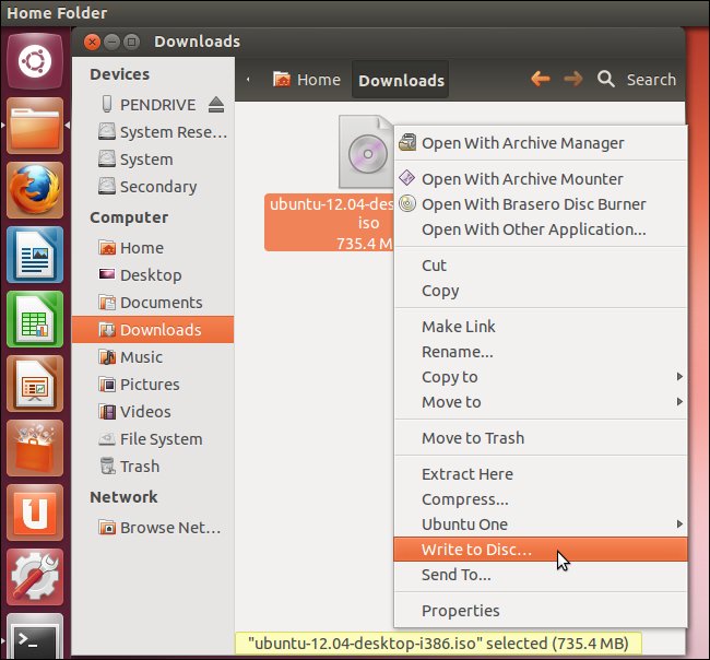 boot from ubuntu cd or usb