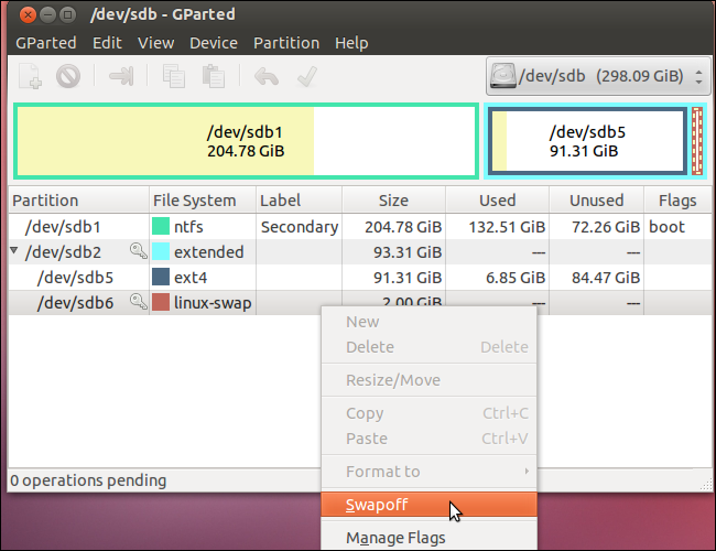 enlarge or shrink partition in ubuntu