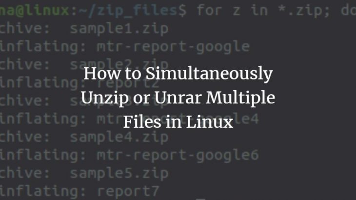 unrar multiple files in linux