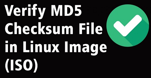 generate md5 checksum file in linux