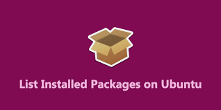 list installed packages in ubuntu
