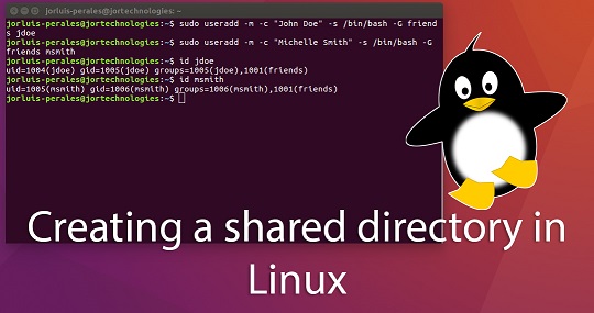 create shared directory in linux