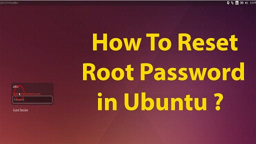 reset root password in ubuntu