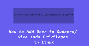 add user to sudoers in linux