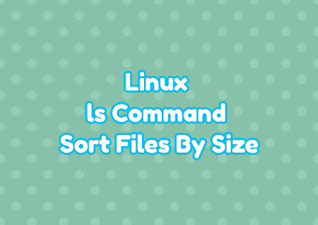 sort files by size in linux