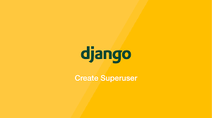 create superuser in django