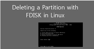 delete partition in linux