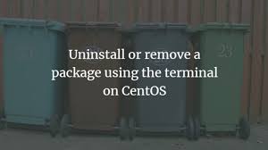 uninstall packages in centos