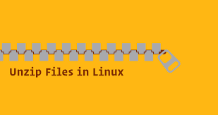 unzip file in linux
