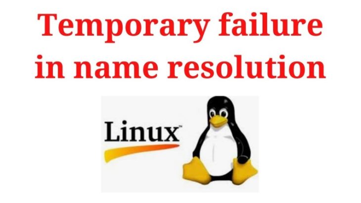 fix temporary failure in name resolution