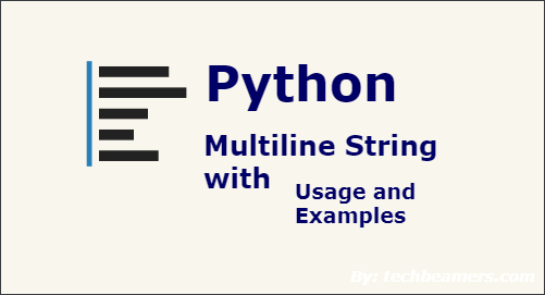 Python Multiline String In One Line