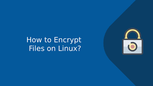 encrypt file in linux