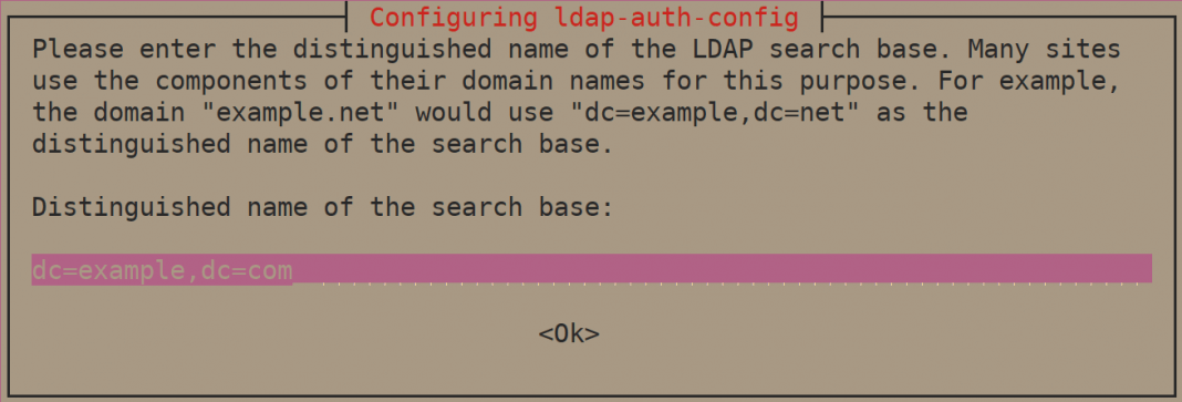 configure ldap client in ubuntu step 2
