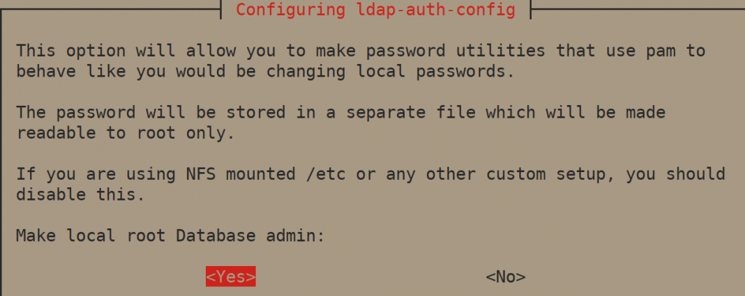 configure ldap client in ubuntu step 4