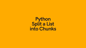 python split list into chunks of size n