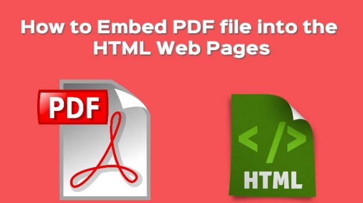 embed pdf in html