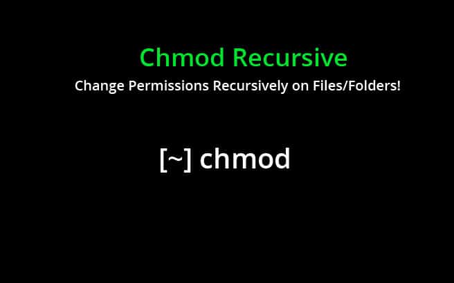 recursively change folder permissions