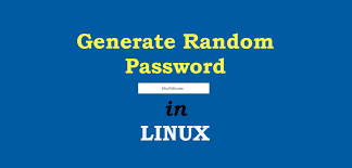 generate random password in linux