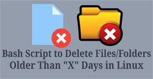 shell script to delete log files