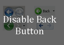 disable back button browser