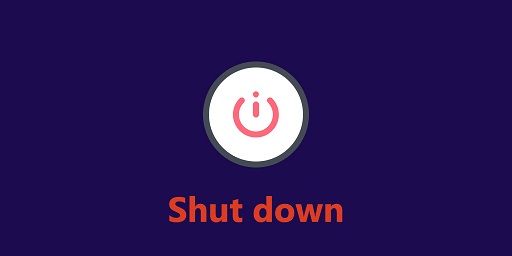 display shutdown message in linux