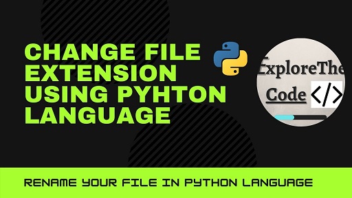 change file extension python