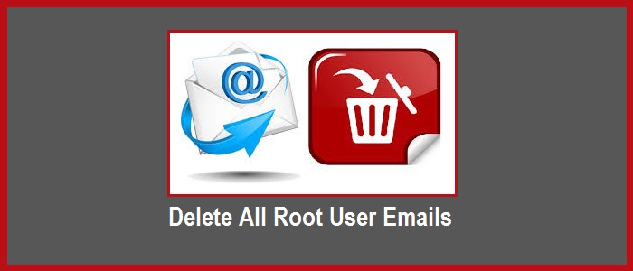 delete root emails in linux