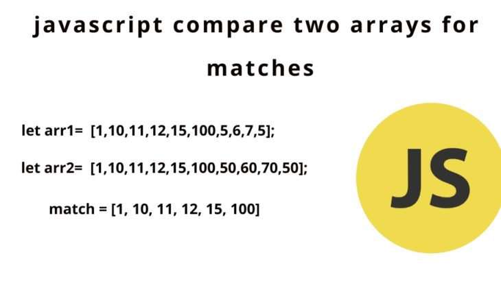 js compare two arrays