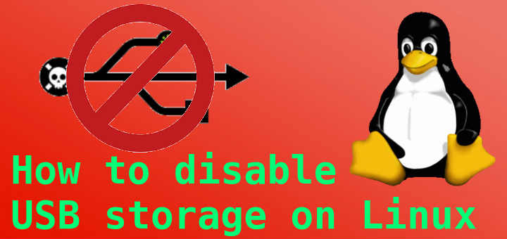disable usb storage