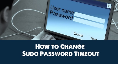 change sudo password timeout