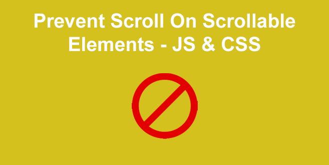 disable scrolling in html javascript