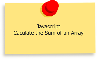calculate sum of array in js