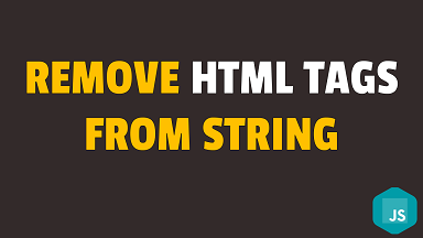 strip html from text in javascript